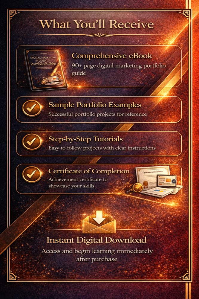 Preview of Digital Marketing Portfolio for Students (5)
