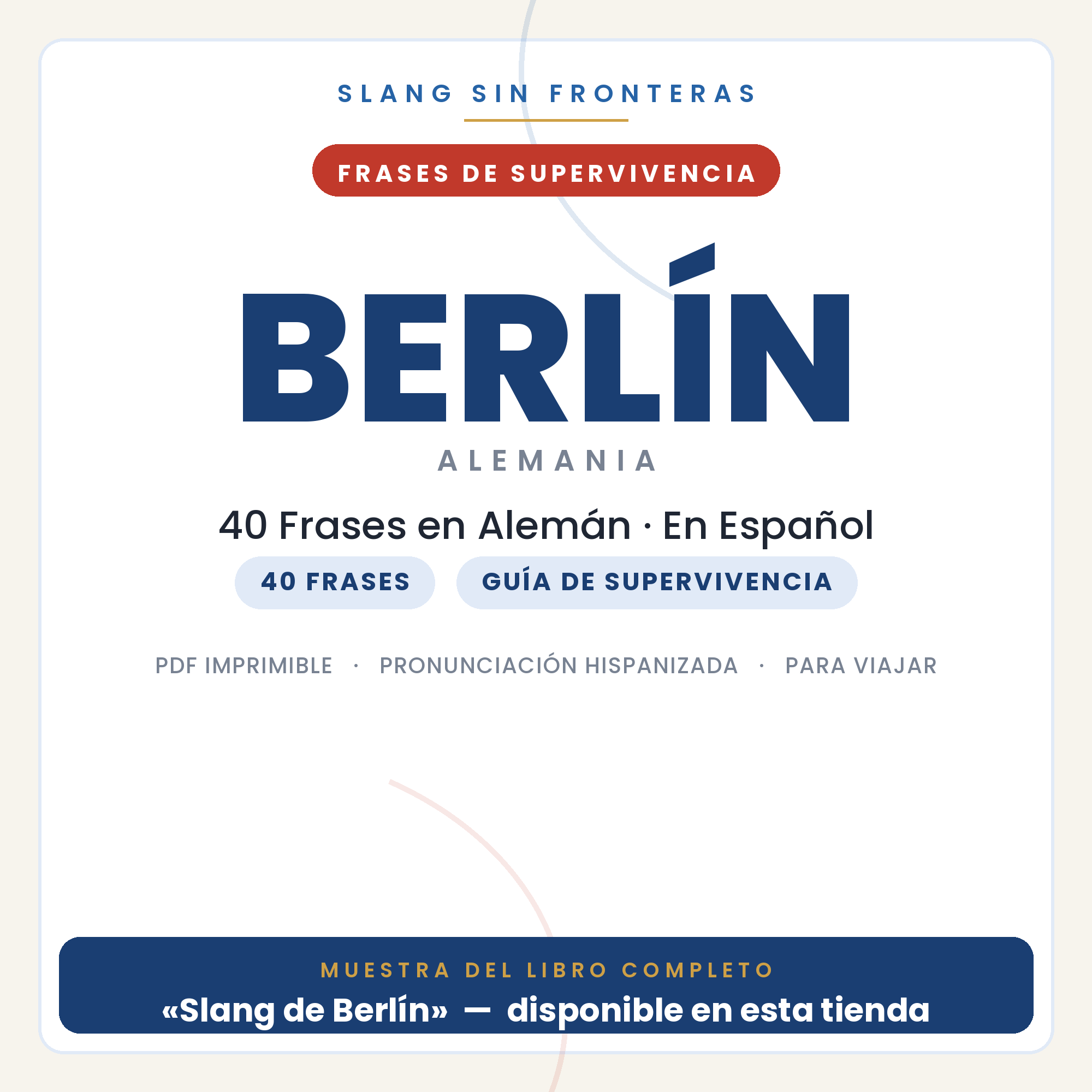Frases en Alemán para Viajar a Berlín 