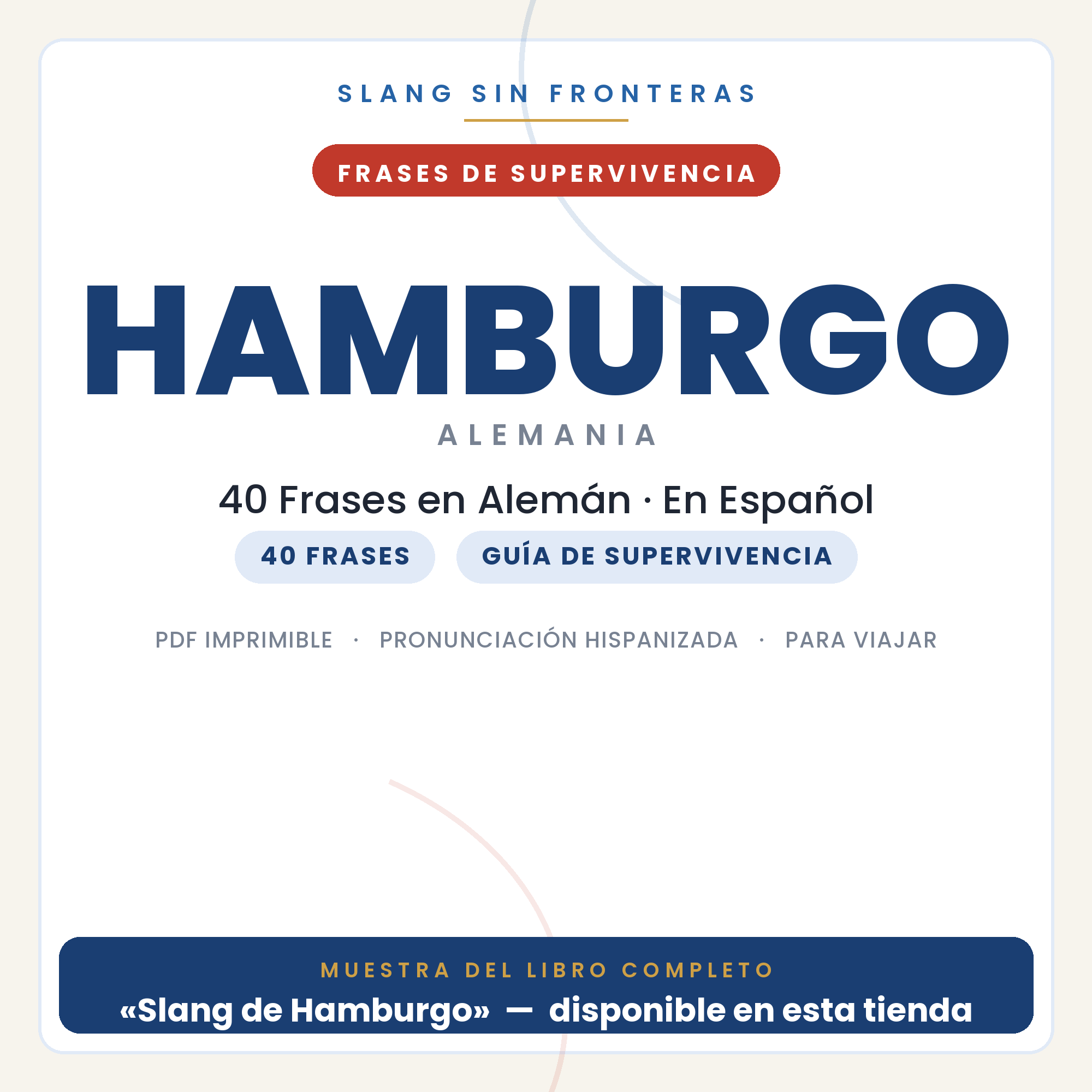 Frases en Alemán para Viajar a Hamburgo 