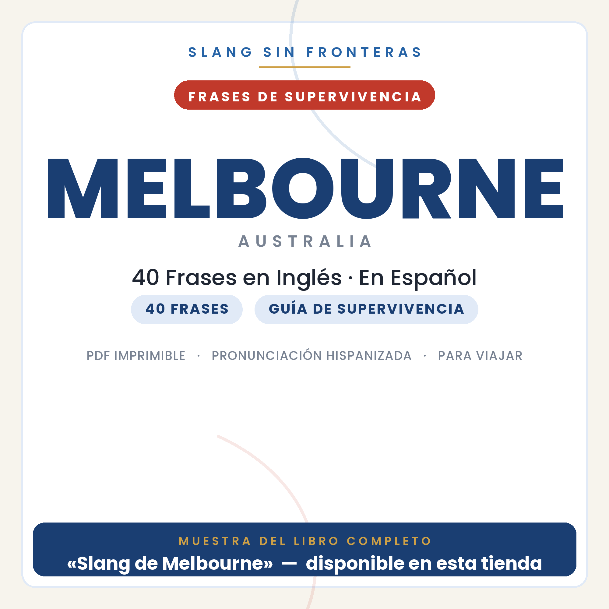 Frases en Inglés para Viajar a Melbourne 