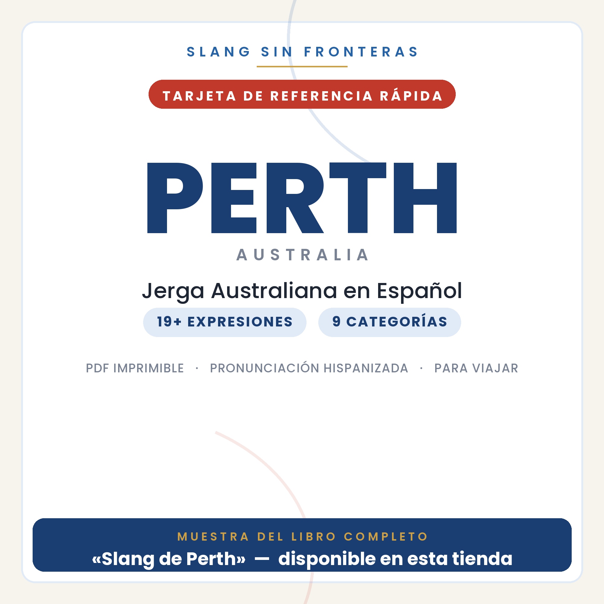 Slang de Perth en Español