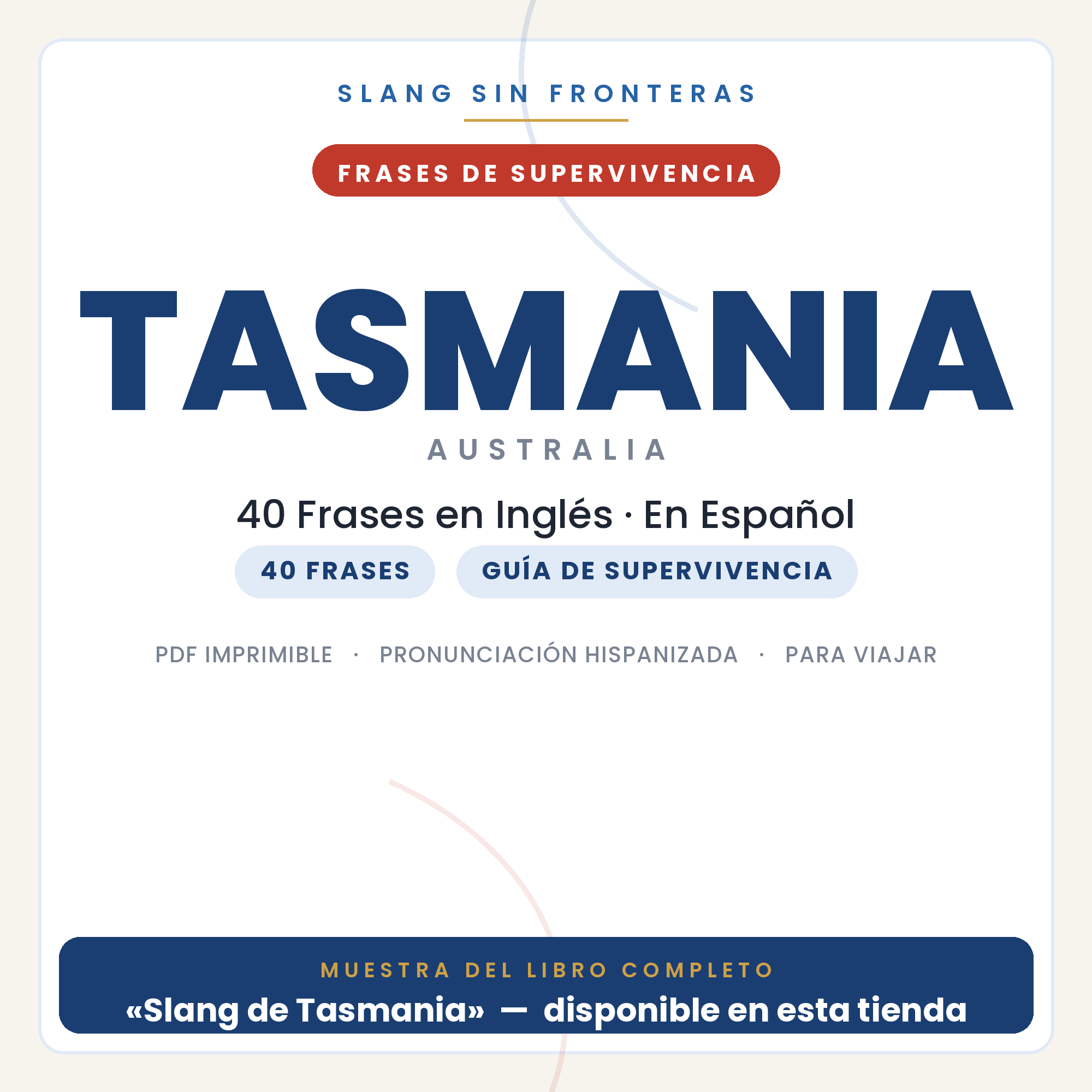 Frases en Inglés para Viajar a Tasmania 