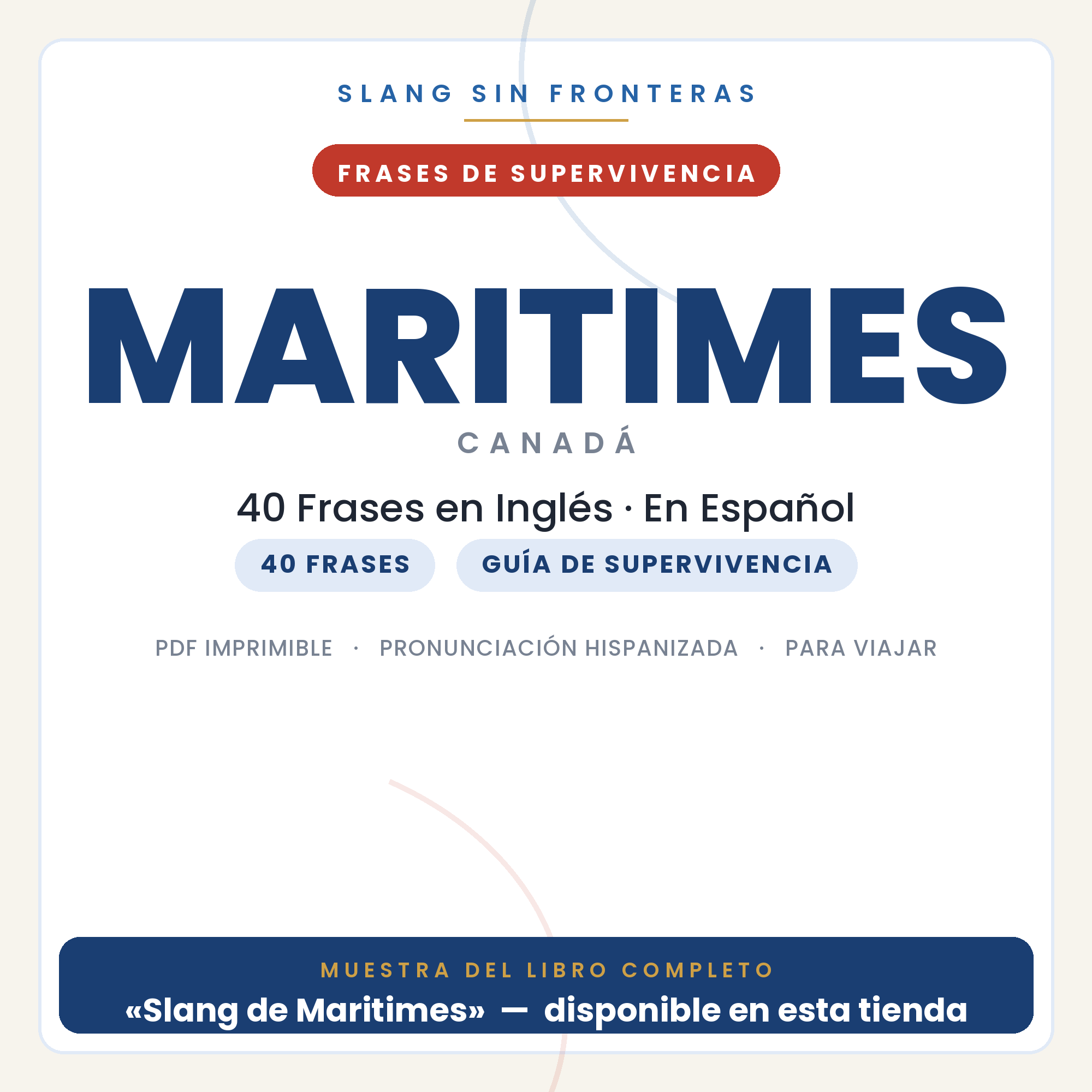Frases en Inglés para Viajar a Maritimes 