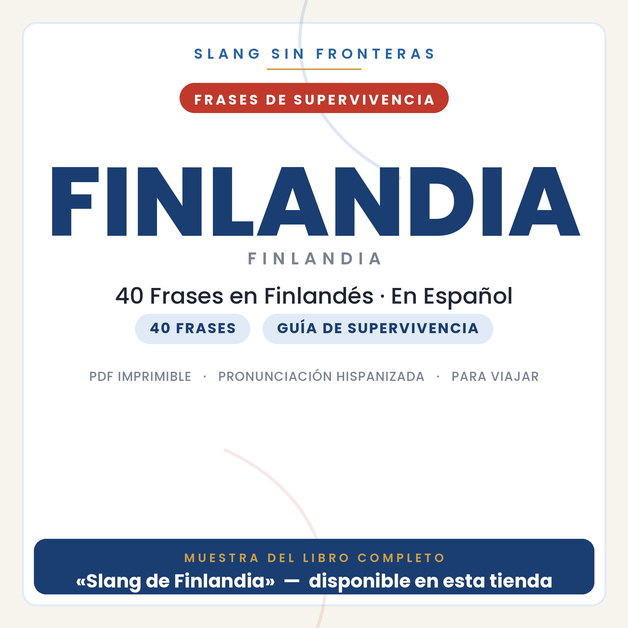Frases en Finlandés para Viajar a Finlandia 