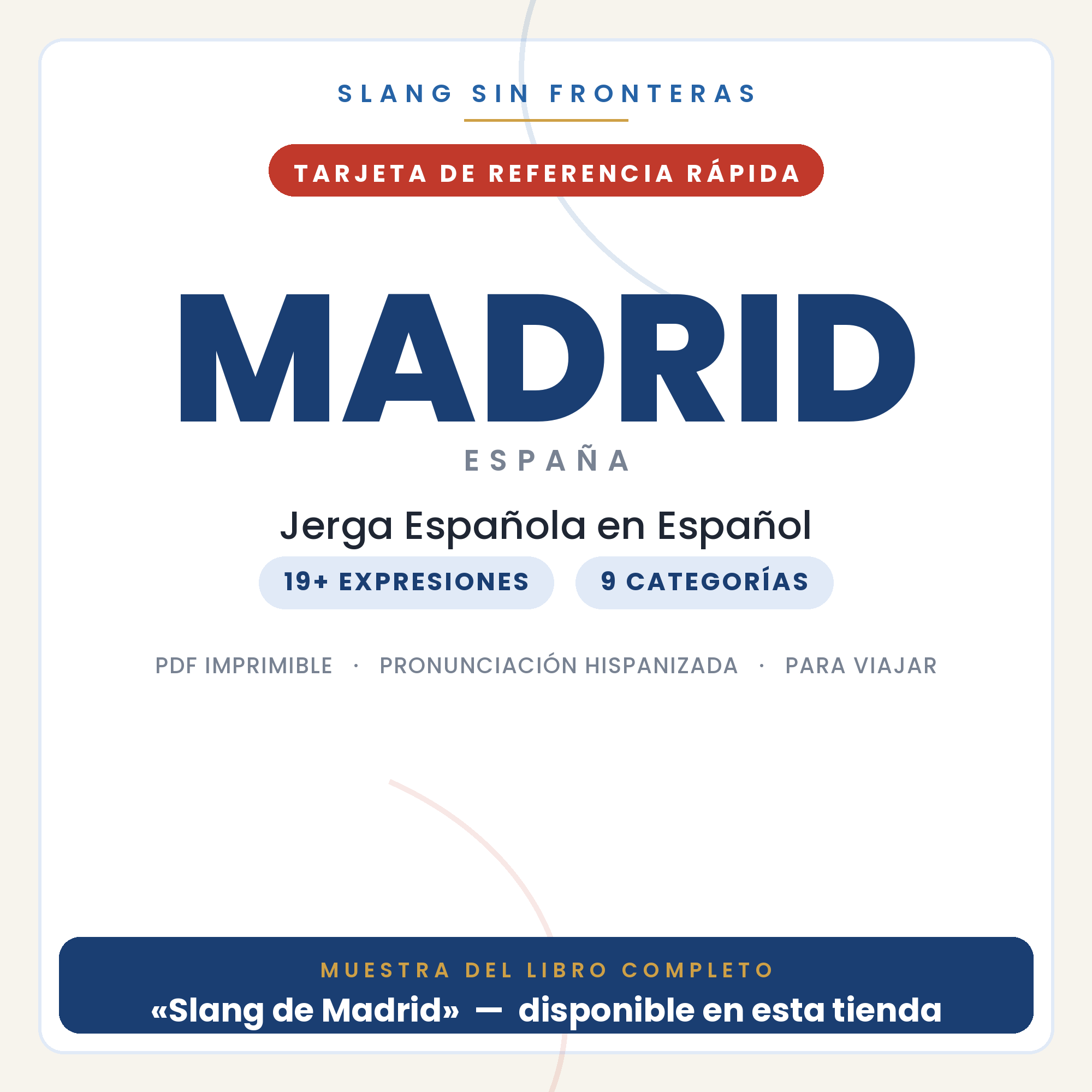 Slang de Madrid en Español