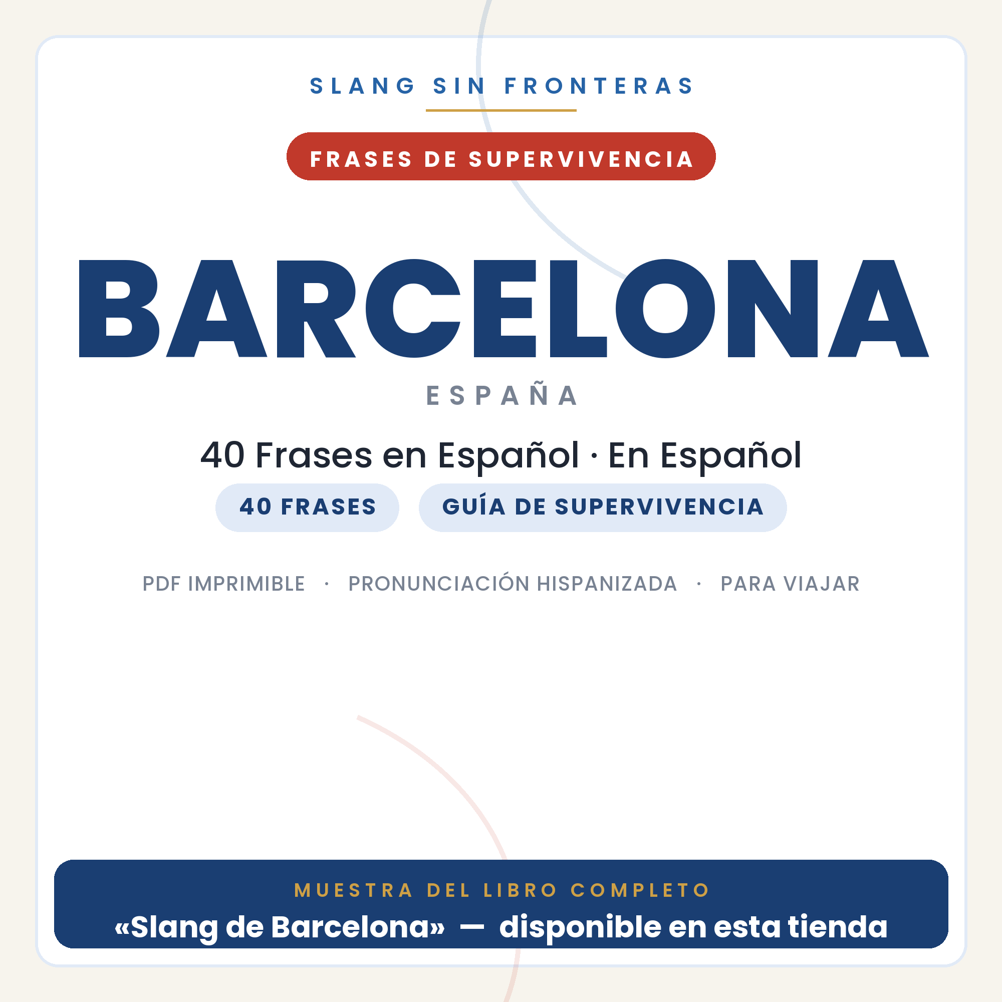 Frases en Español para Viajar a Barcelona 