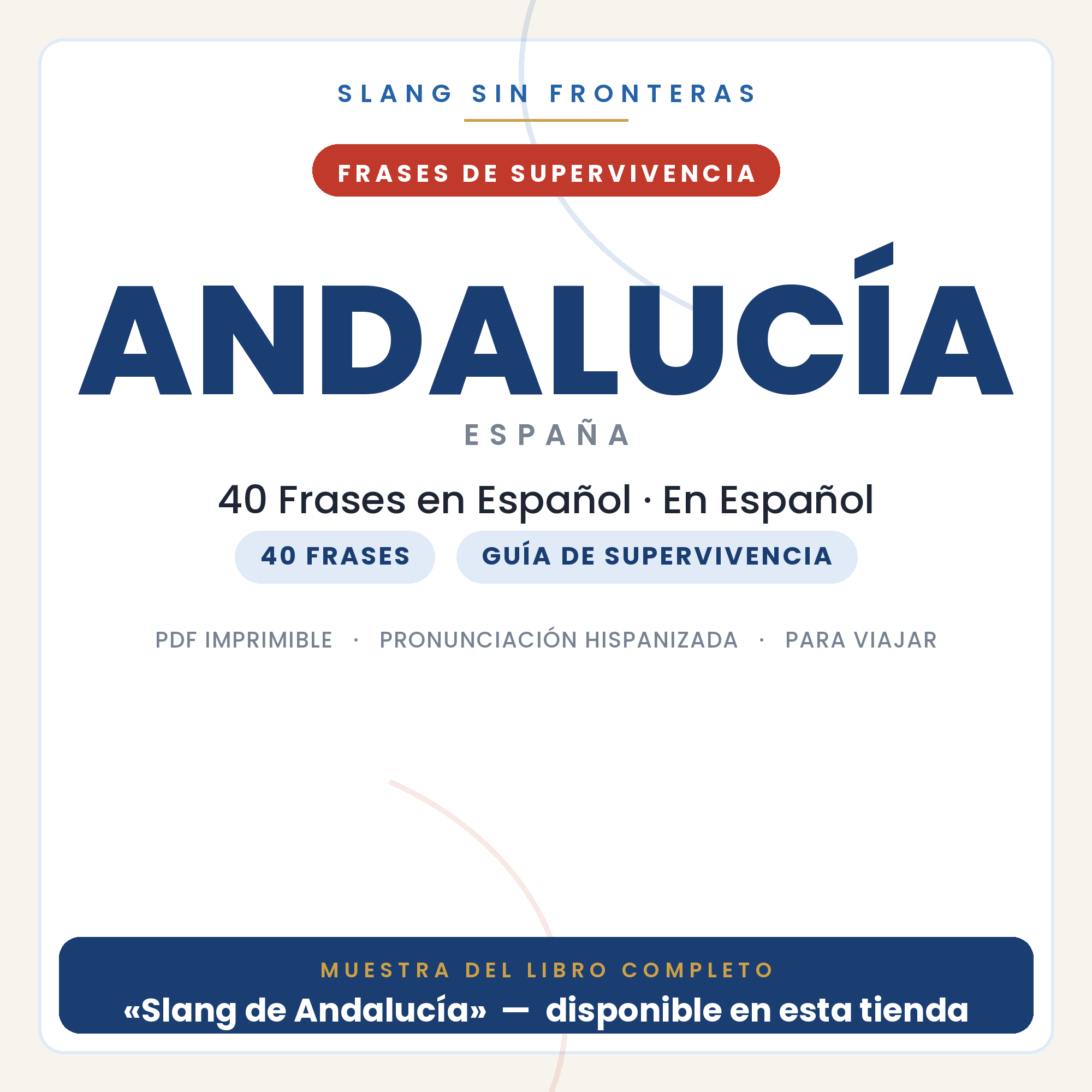 Frases en Español para Viajar a Andalucía 