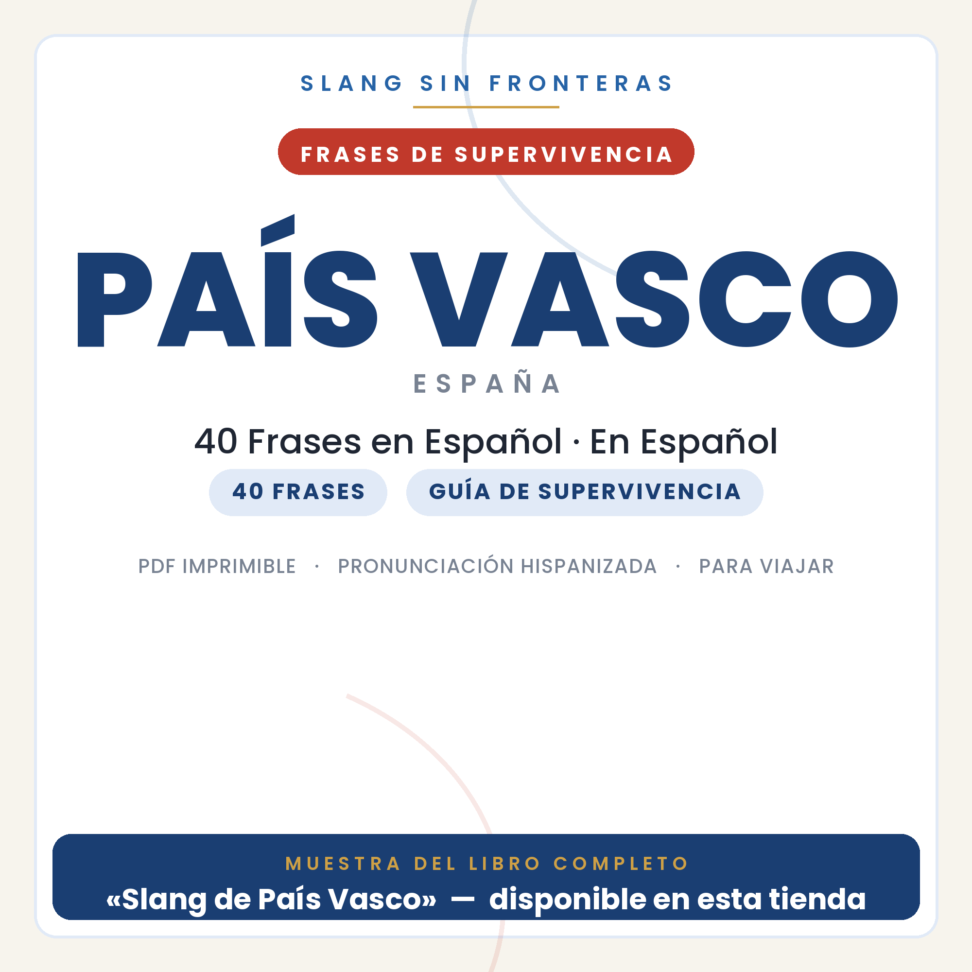 Frases en Español para Viajar a País Vasco 