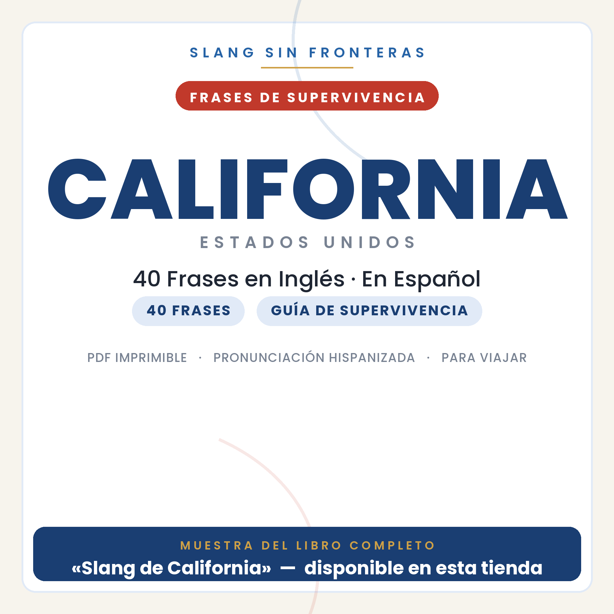 Frases en Inglés para Viajar a California 