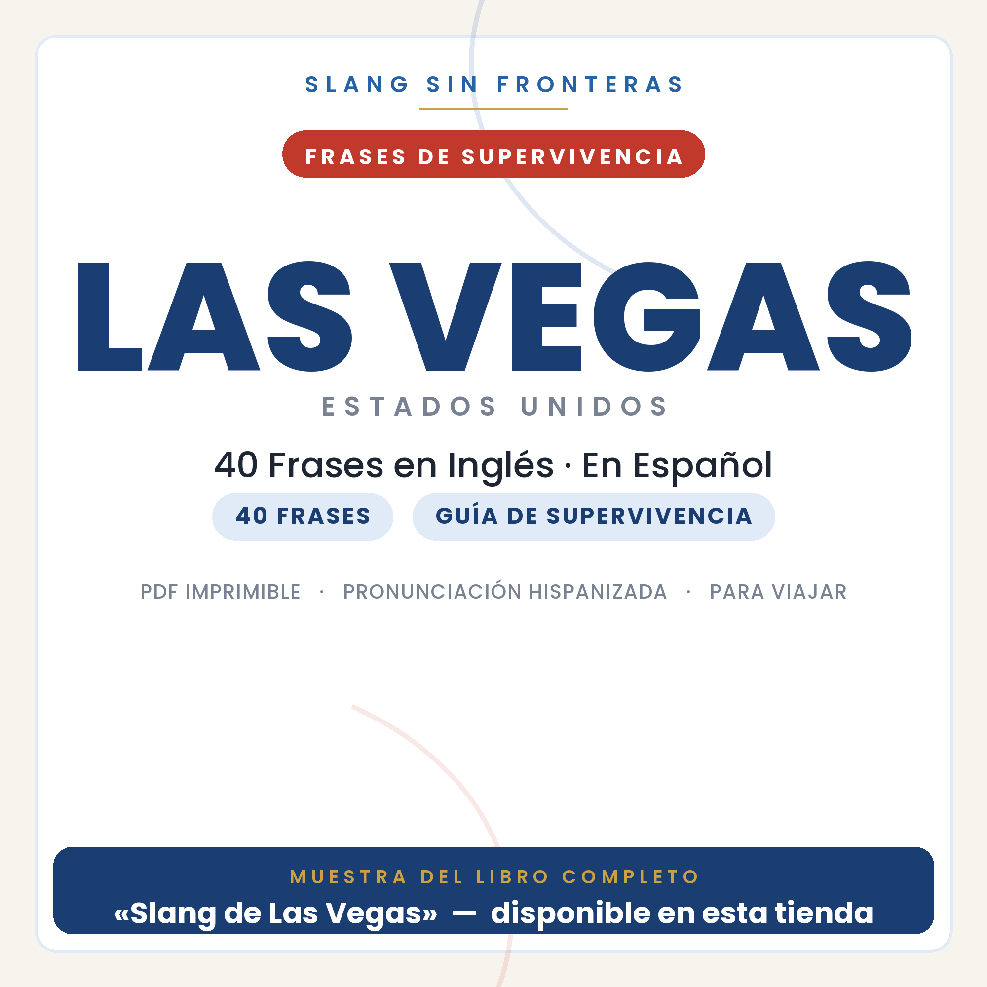 Frases en Inglés para Viajar a Las Vegas 