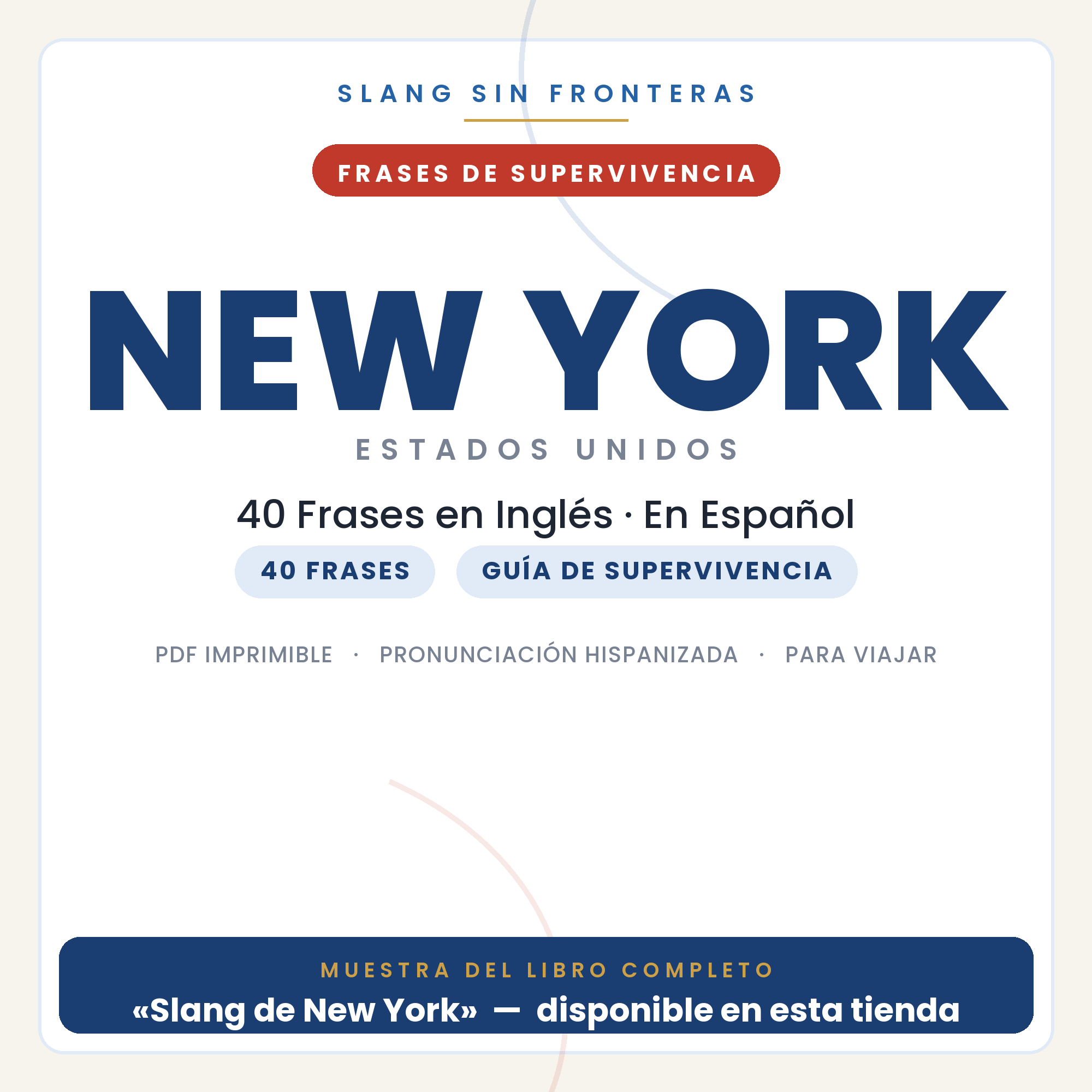 Frases en Inglés para Viajar a New York 