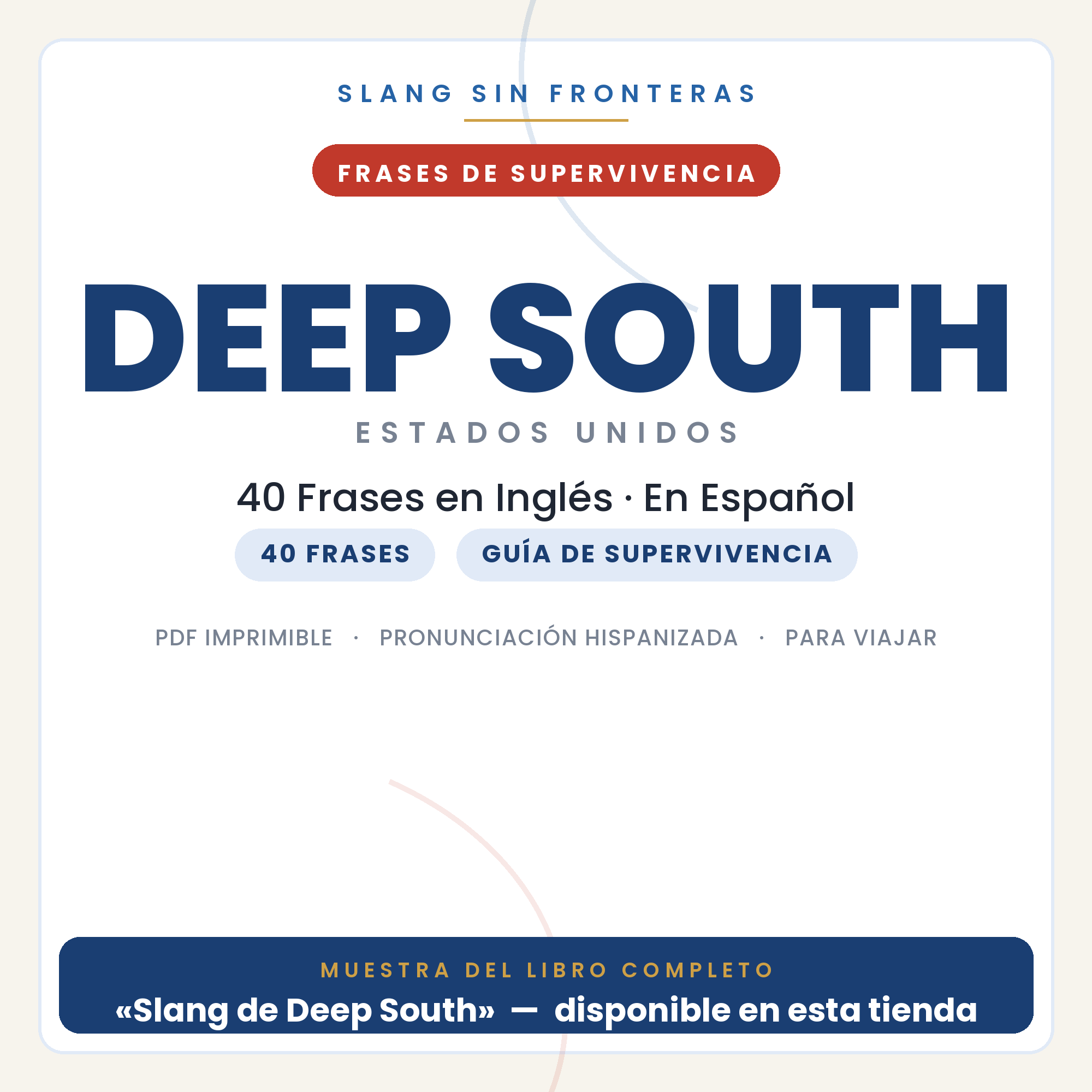 Frases en Inglés para Viajar a Deep South 