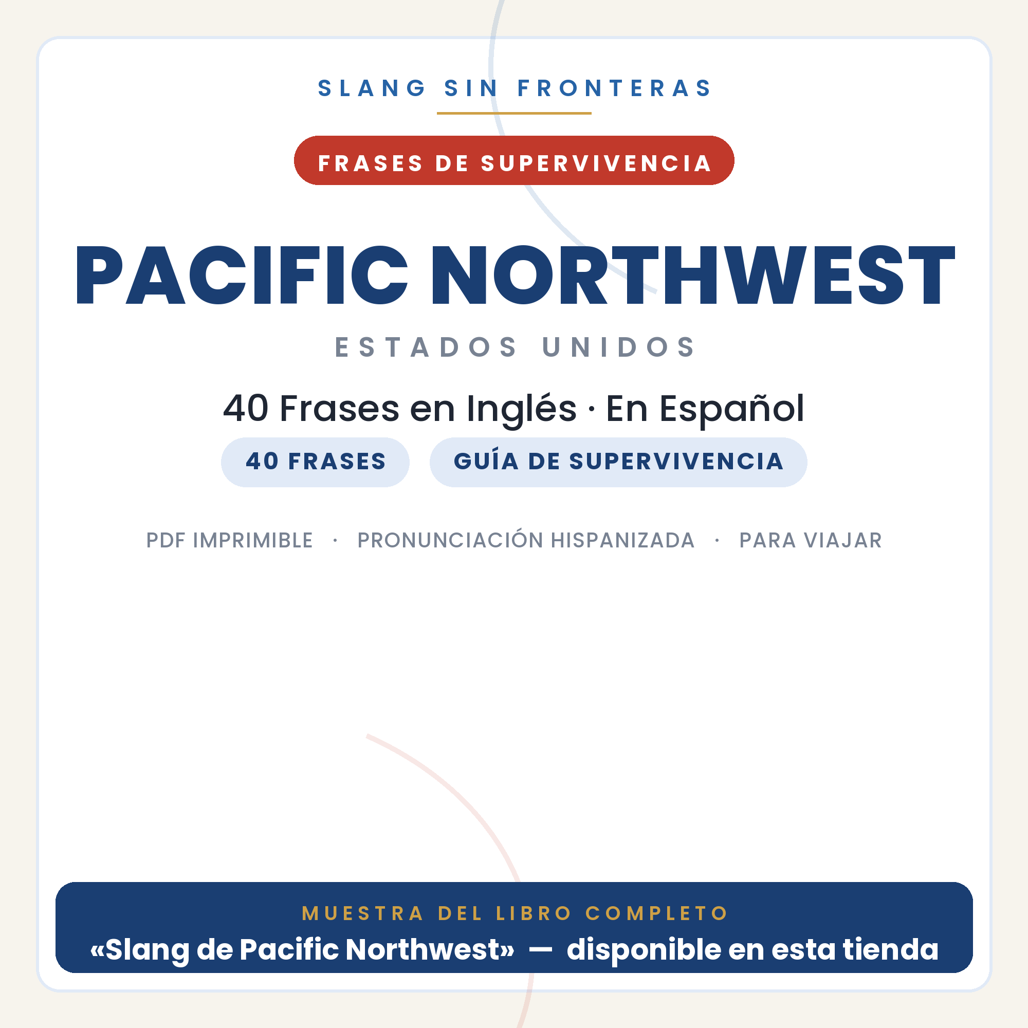 Frases en Inglés para Viajar a Pacific Northwest 