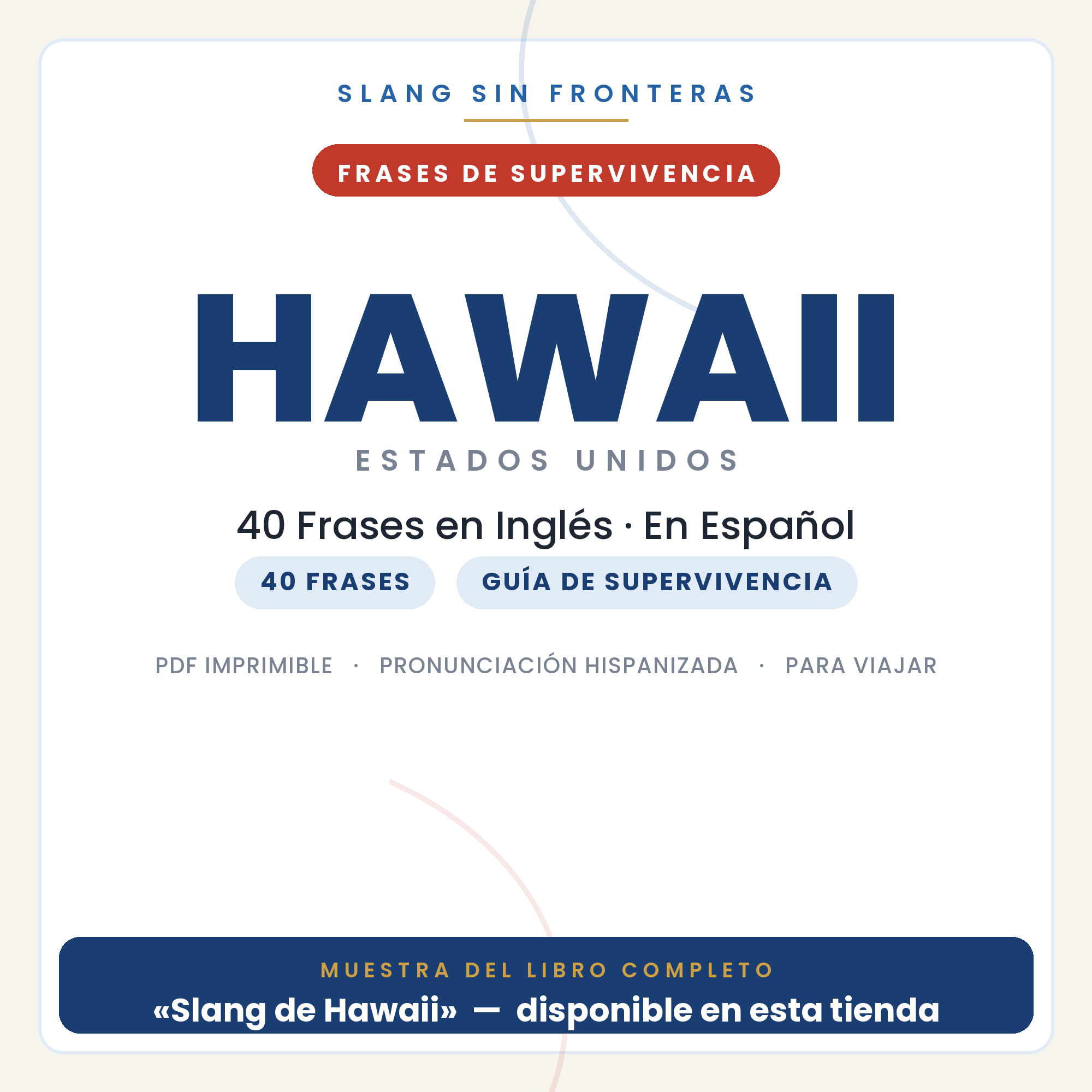 Frases en Inglés para Viajar a Hawaii 