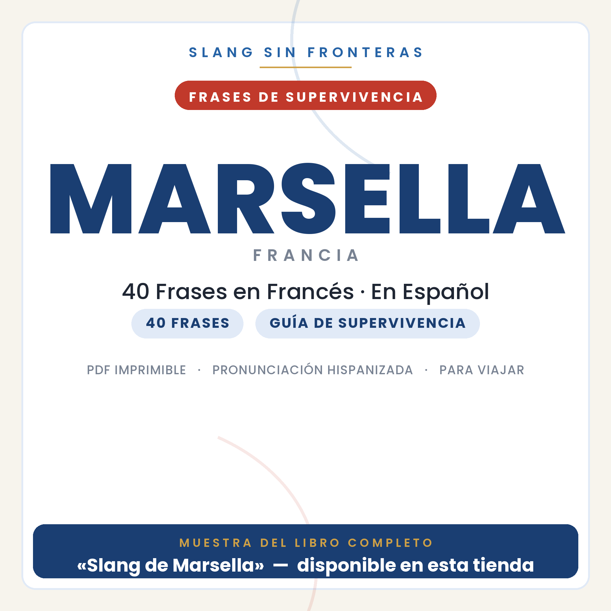 Frases en Francés para Viajar a Marsella 