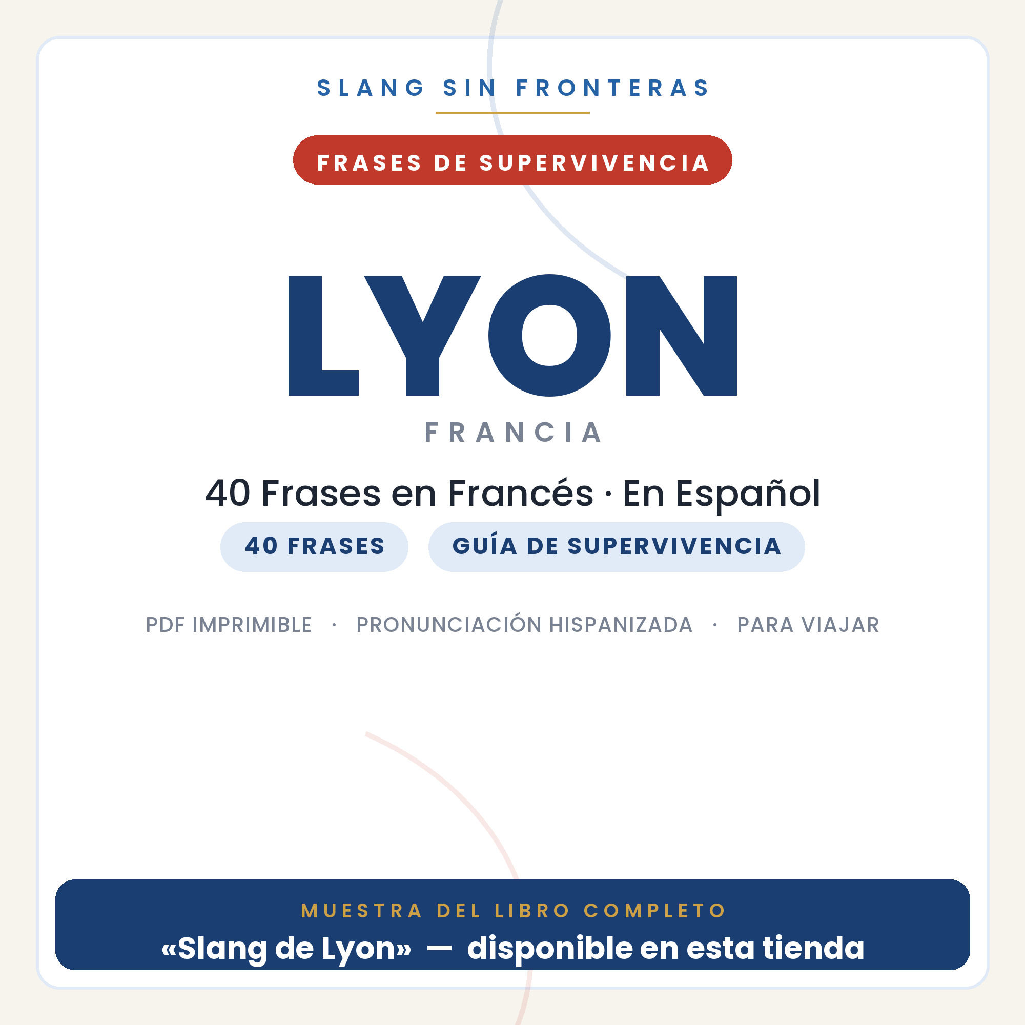 Frases en Francés para Viajar a Lyon 