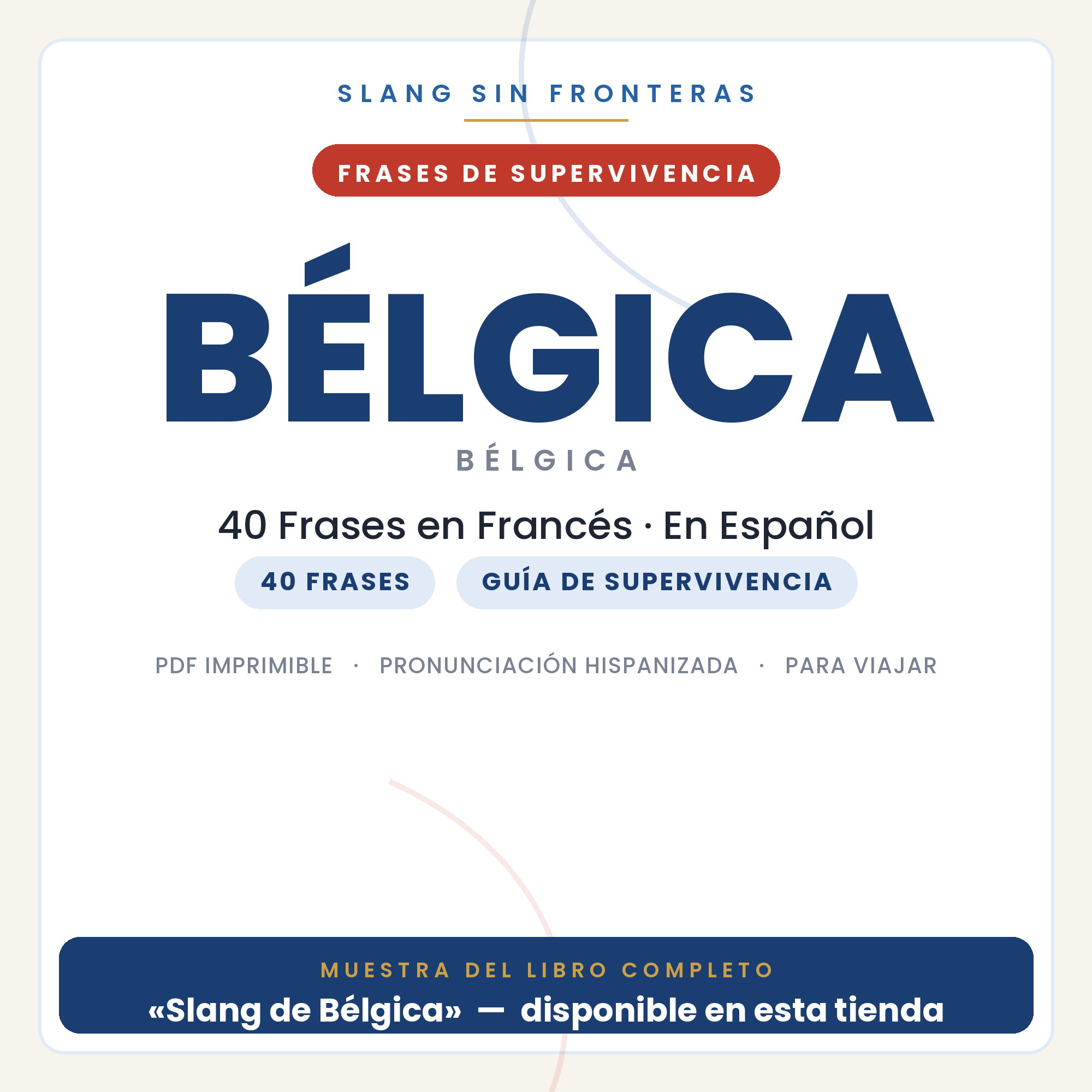 Frases en Francés para Viajar a Bélgica 