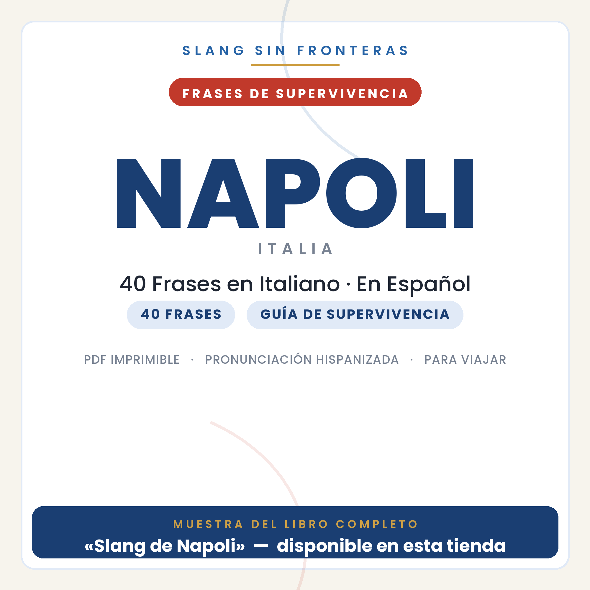 Frases en Italiano para Viajar a Napoli 