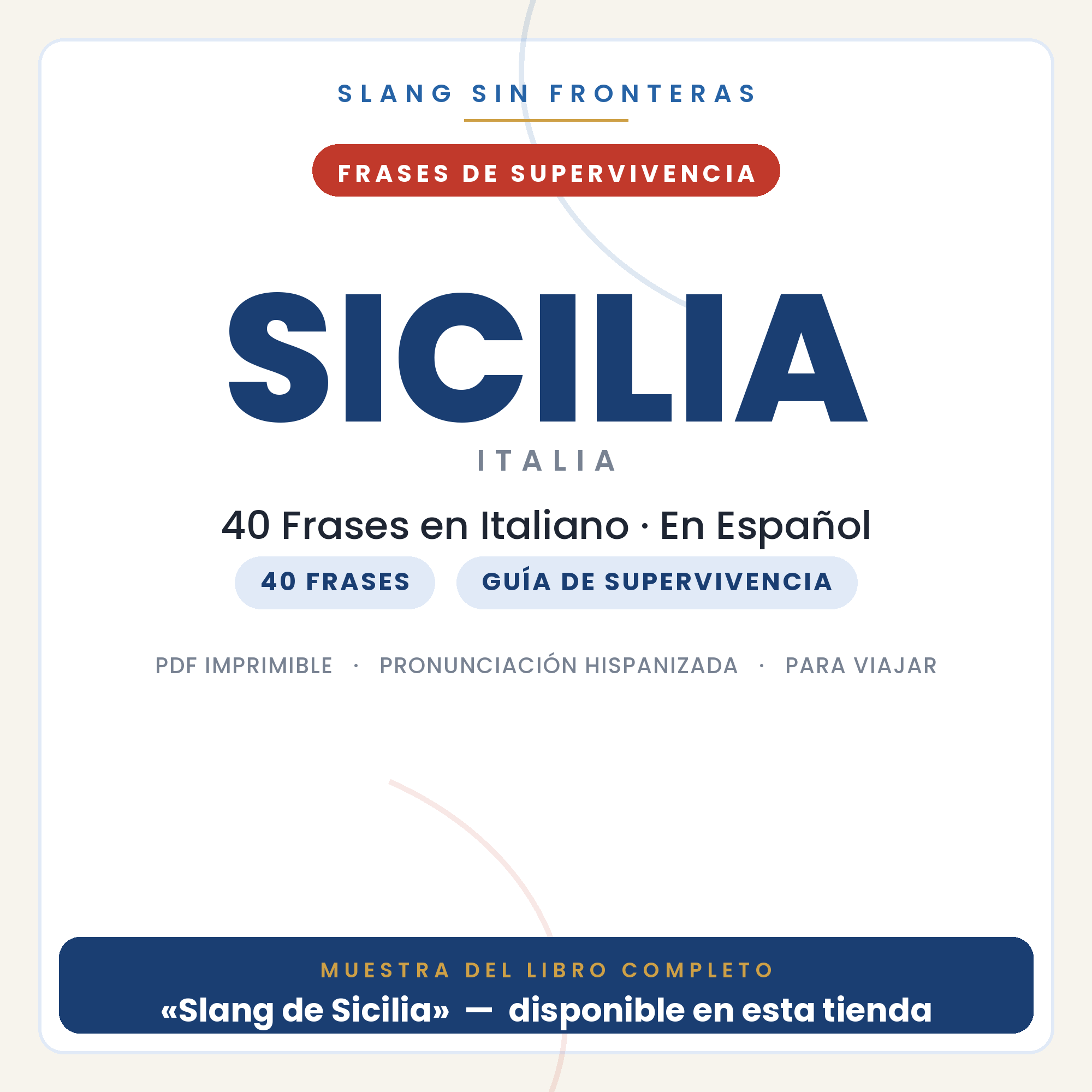 Frases en Italiano para Viajar a Sicilia 