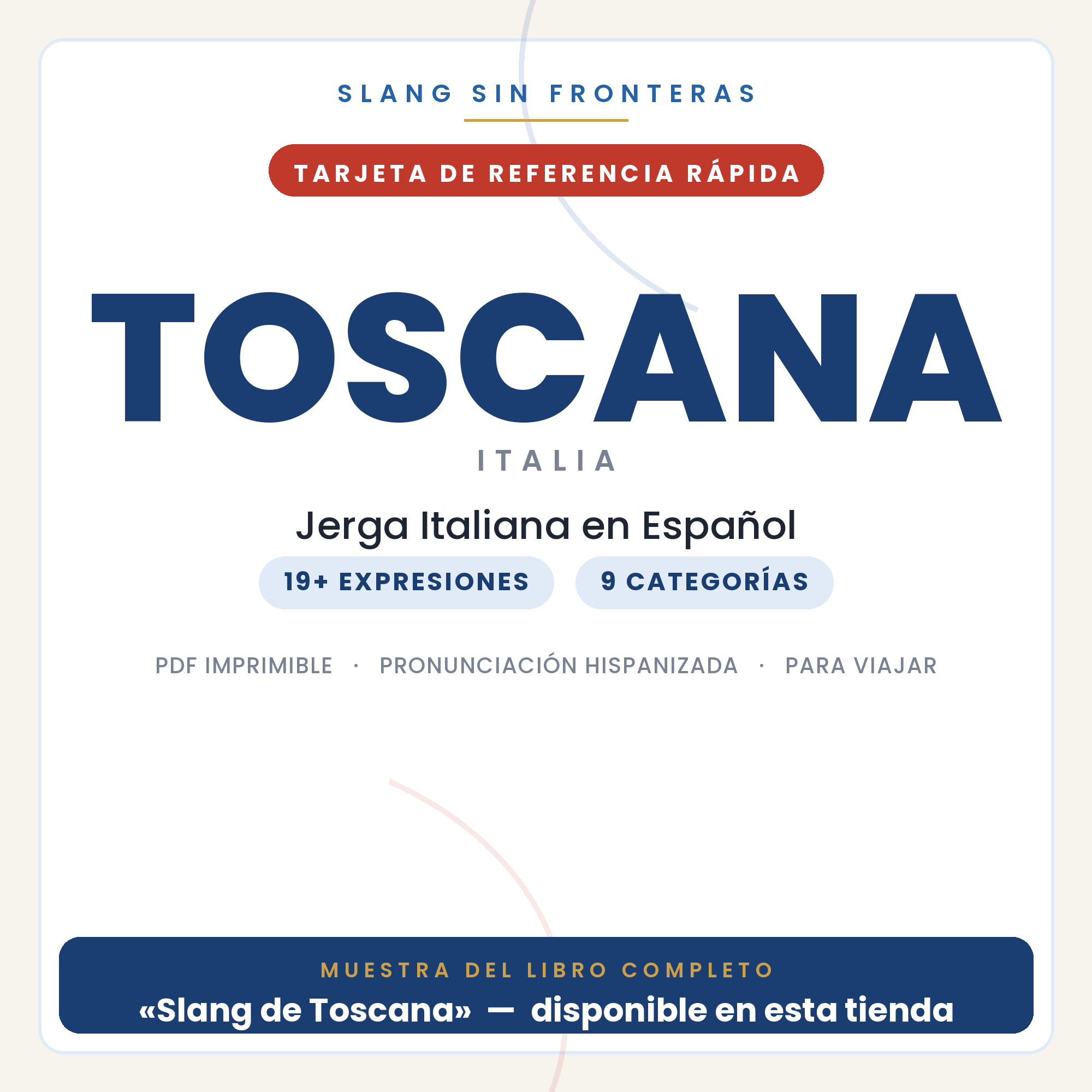 Slang de Toscana en Español