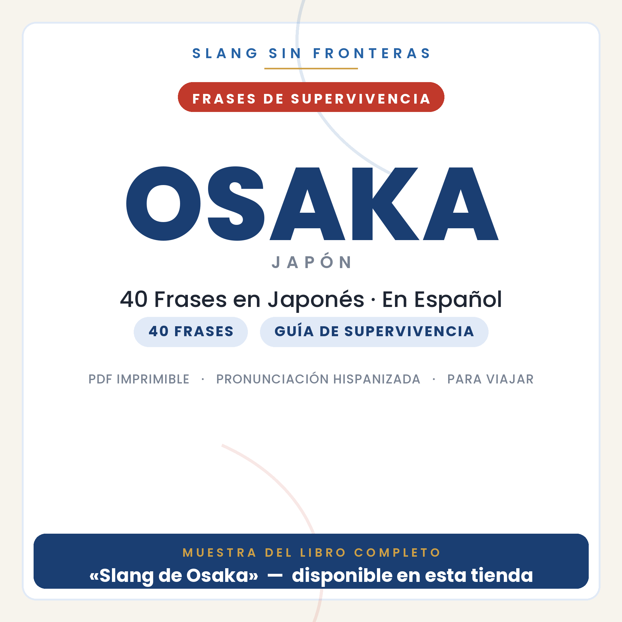 Frases en Japonés para Viajar a Osaka 