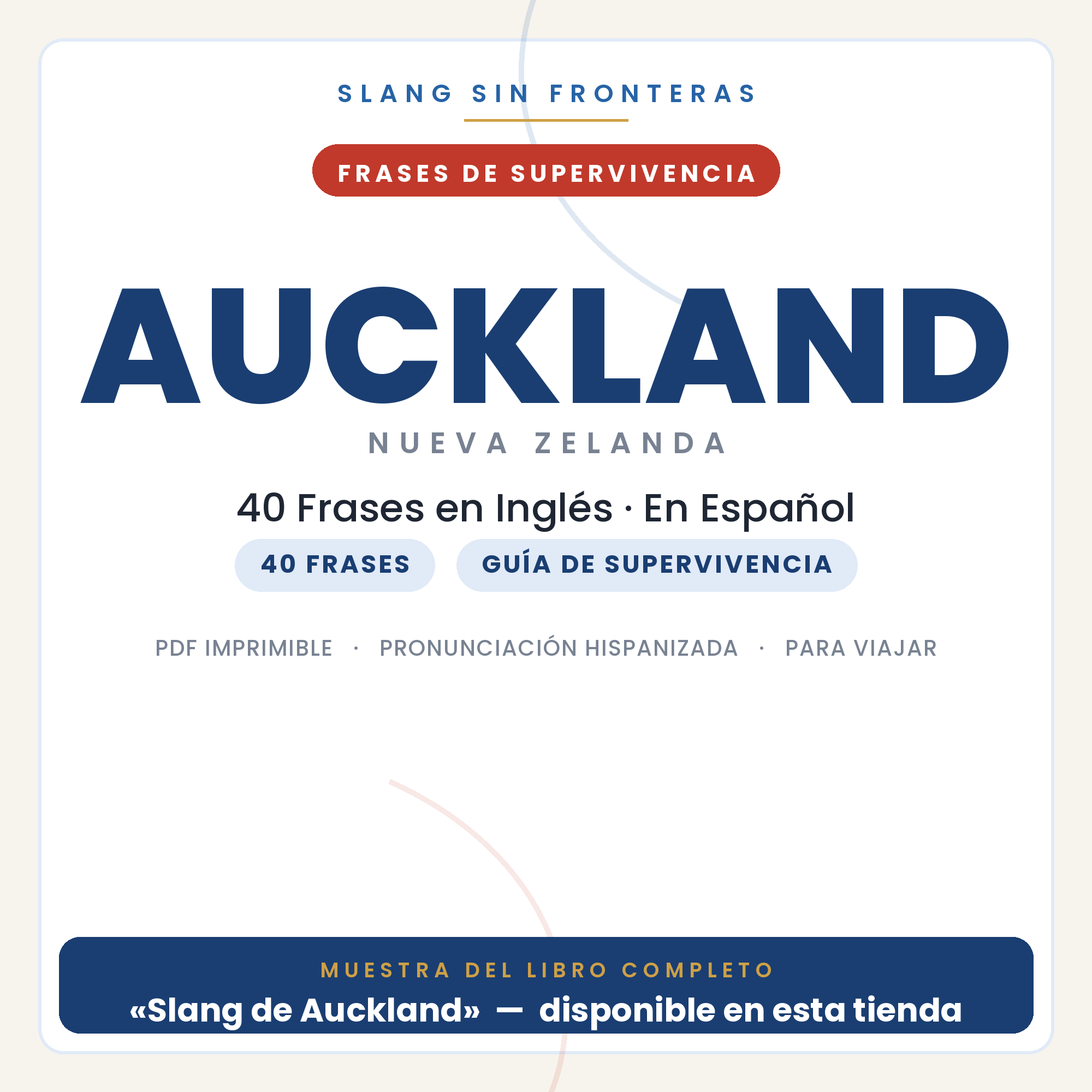 Frases en Inglés para Viajar a Auckland 