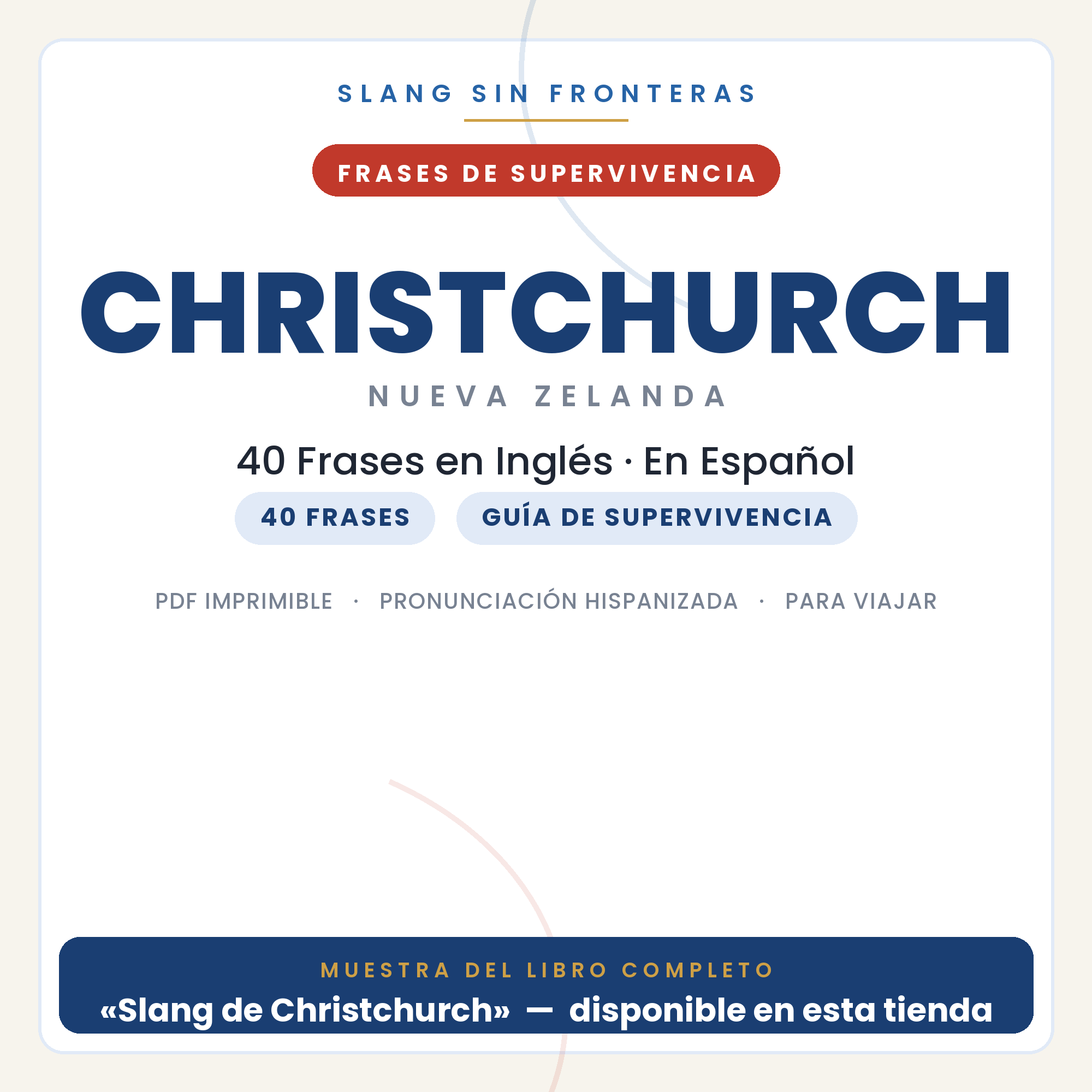 Frases en Inglés para Viajar a Christchurch 