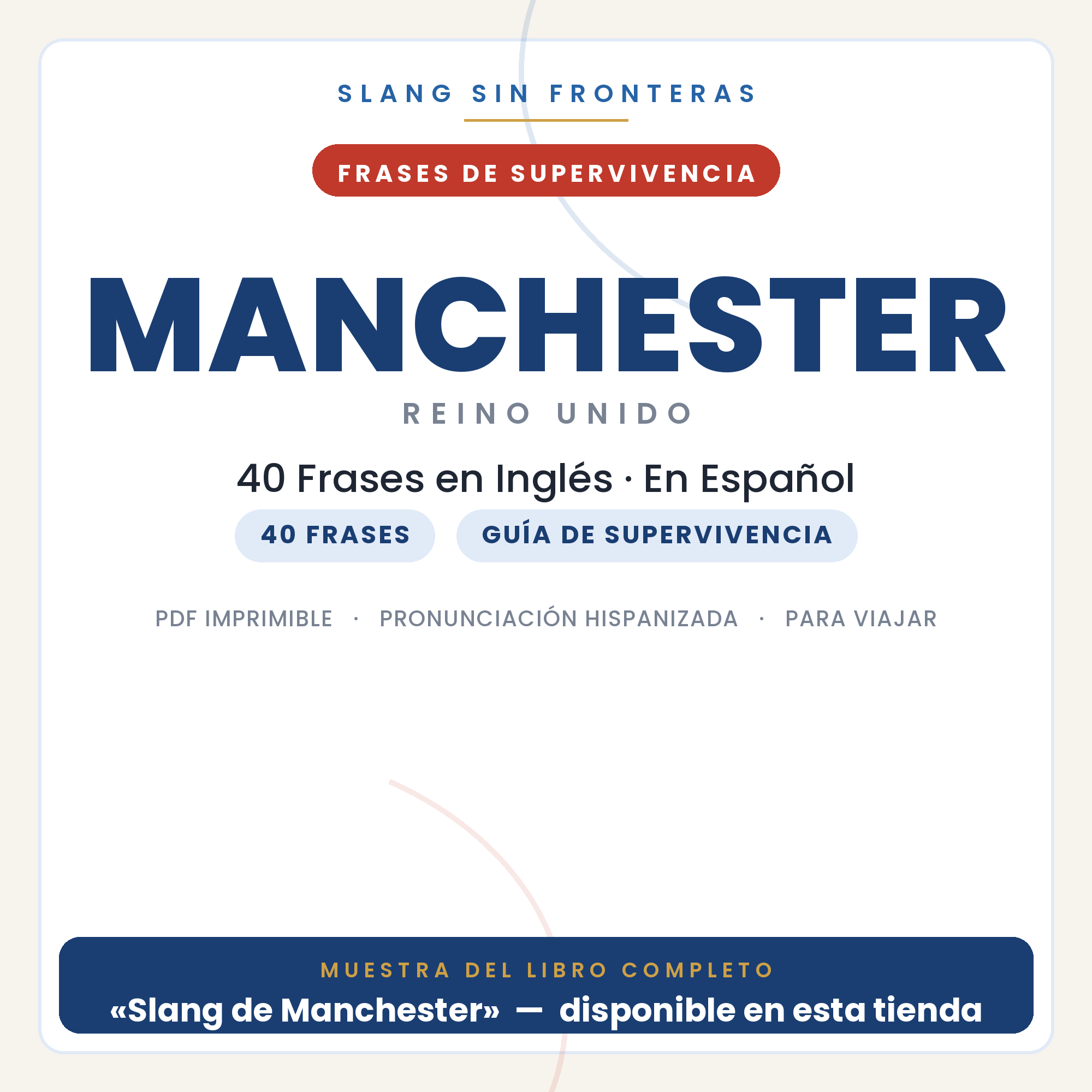 Frases en Inglés para Viajar a Manchester 