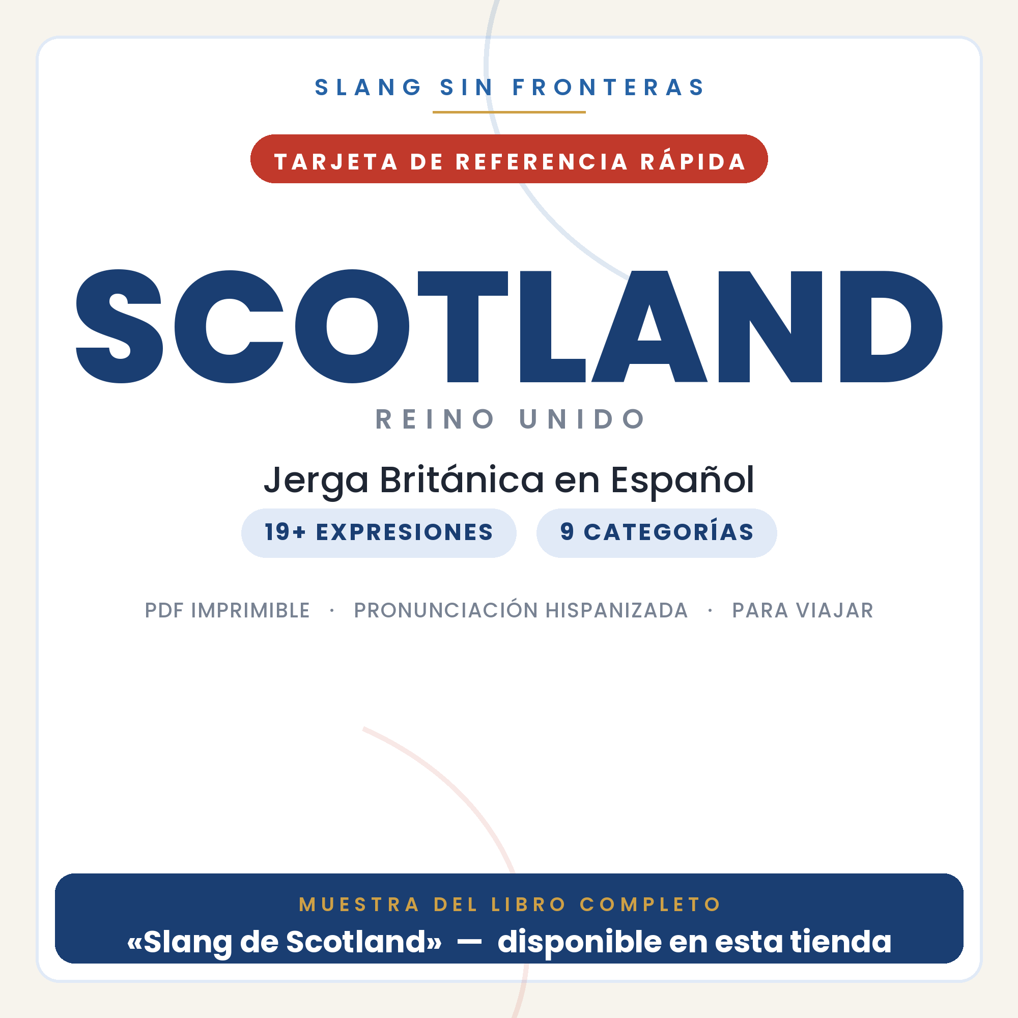 Slang de Scotland en Español