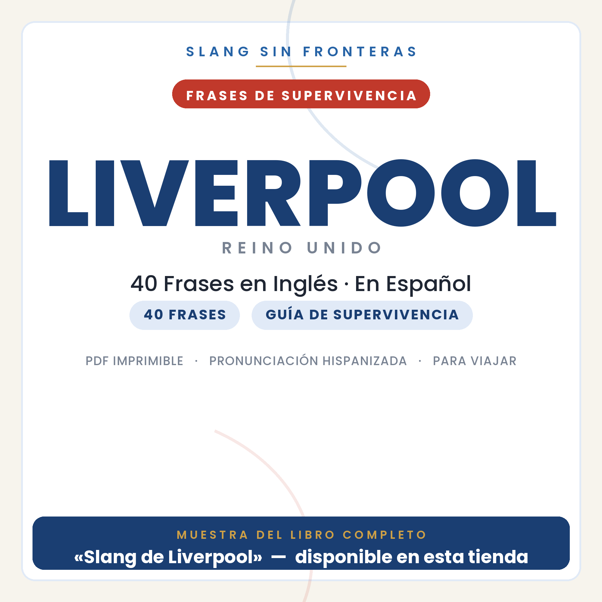 Frases en Inglés para Viajar a Liverpool 