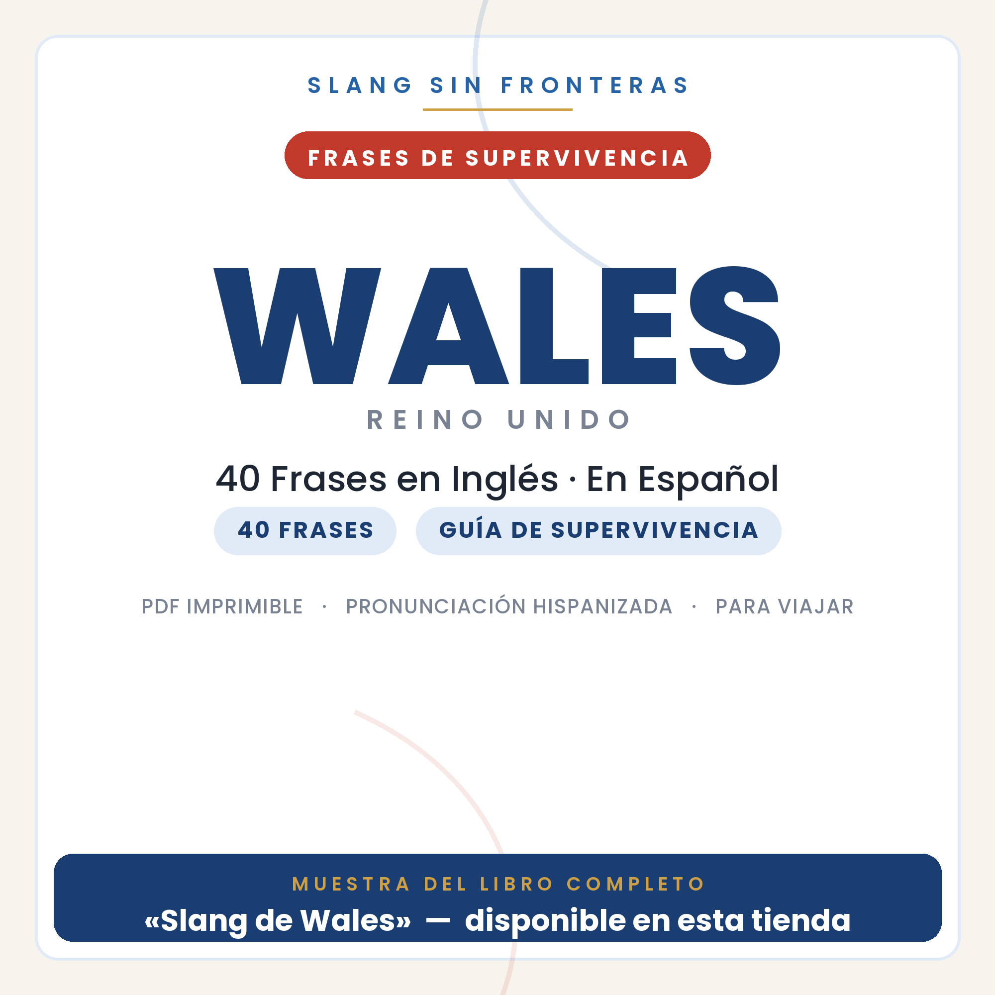 Frases en Inglés para Viajar a Wales 