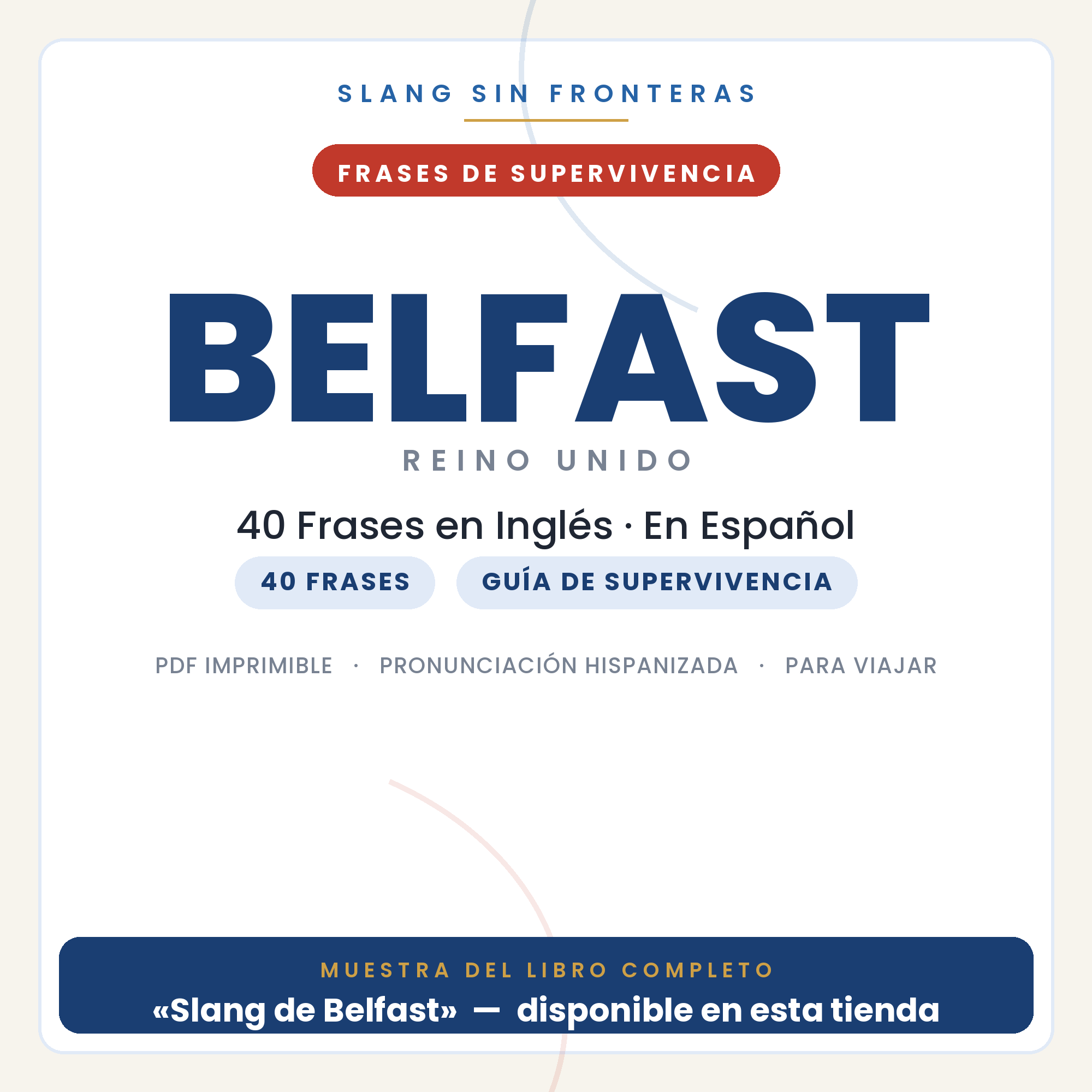 Frases en Inglés para Viajar a Belfast 