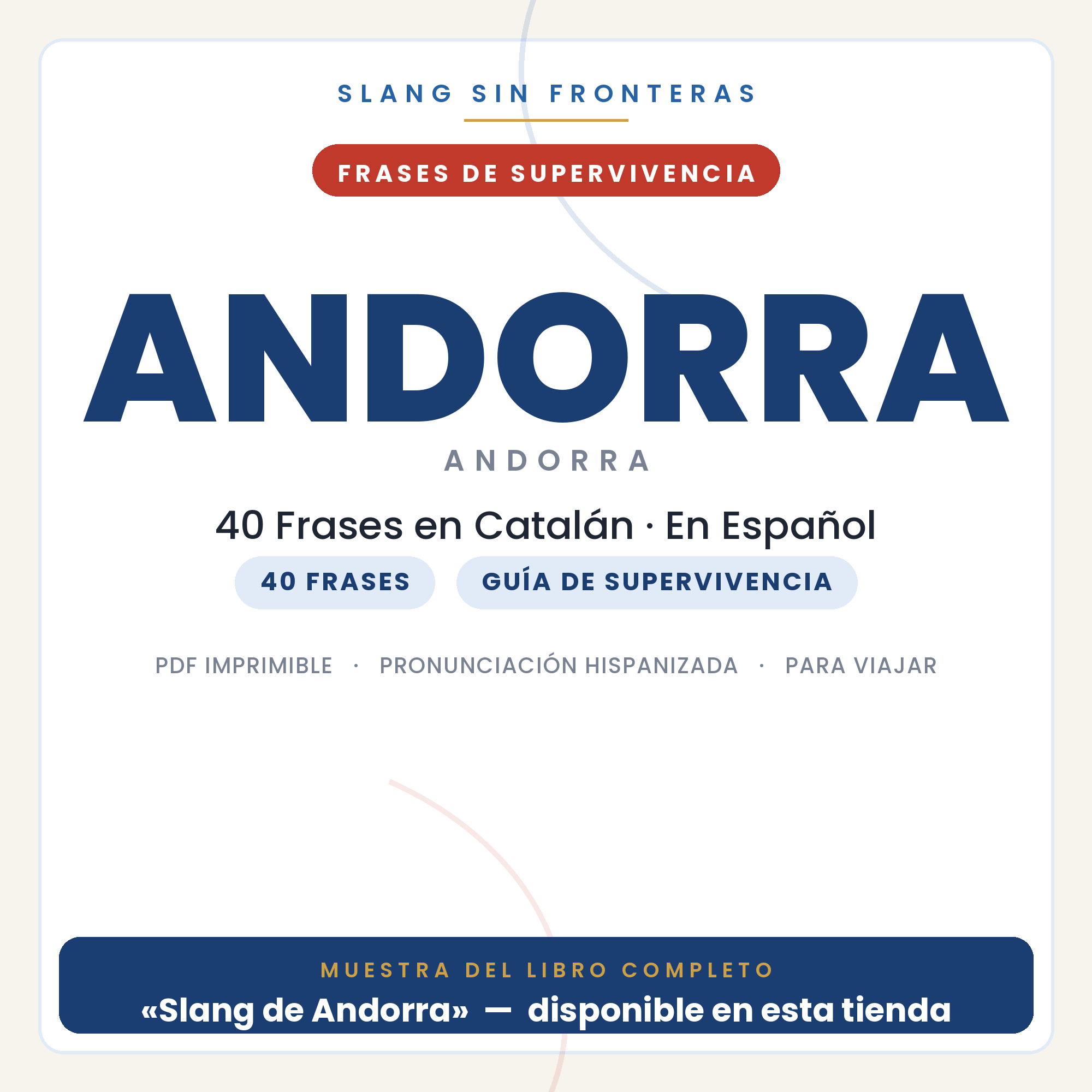 Frases en Catalán para Viajar a Andorra 